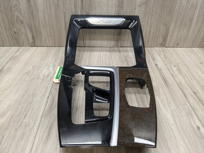 18-21 OEM BMW G01 G02 X3 X4 Center Console Interior Trim Oak Dark High Gloss