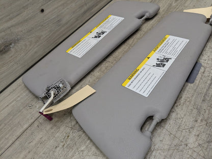 14-18 OEM BMW F15 F85 X5 X5M Left Right Interior Sun Visor Leather PAIR
