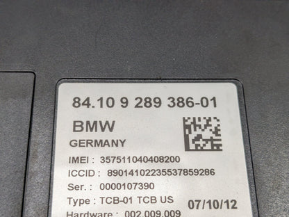 2011-2016 BMW 528i F10- Telematics Control Unit (TCU) PN: 9289386