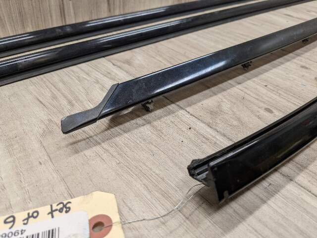 OEM BMW E88 128 135 Convertible Left Right Weatherstrip Molding Trims Black SET