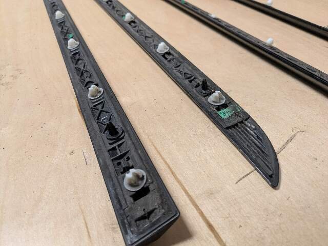 OEM BMW G12 740 750 M760 Lower Left Right Side Door Molding Strip Trim SET Black