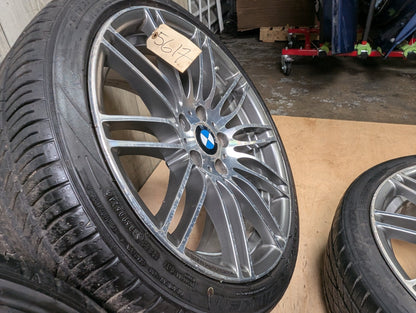 *OEM BMW E90 E91 E92 E93 Wheels Rims Front 19x8 ET37 Rear 19x9 ET39 LA Wheel Double Spoke 269 SET