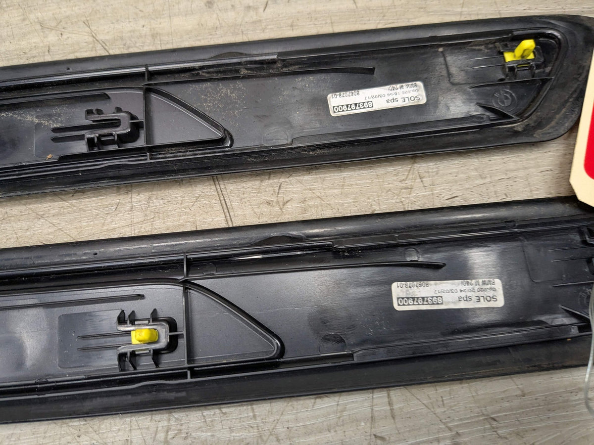 14-20 OEM BMW F22 F23 M240 Door Sill Entrance Molding Scuff Plate Trim SET