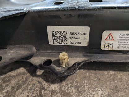 2018 BMW X2 F39 Front Axle Support Crossmember Subframe 6872729 16-24 OEM BMW F39 F44 F48 X1 X2 Front Axle Subframe Carrier Crossmember Cradle OEM