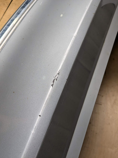 *12-15 OEM BMW F30 335 PRE-LCI Rear Bumper Cover LINES Trim Dual Exhaust Gray Silver GLACIERSILBER METALLIC (A83)