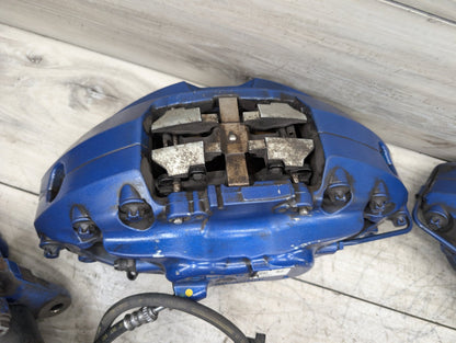 17-23 OEM BMW G30 540 M550 Front Rear Left Right Brake M SPORT Calipers SET Blue