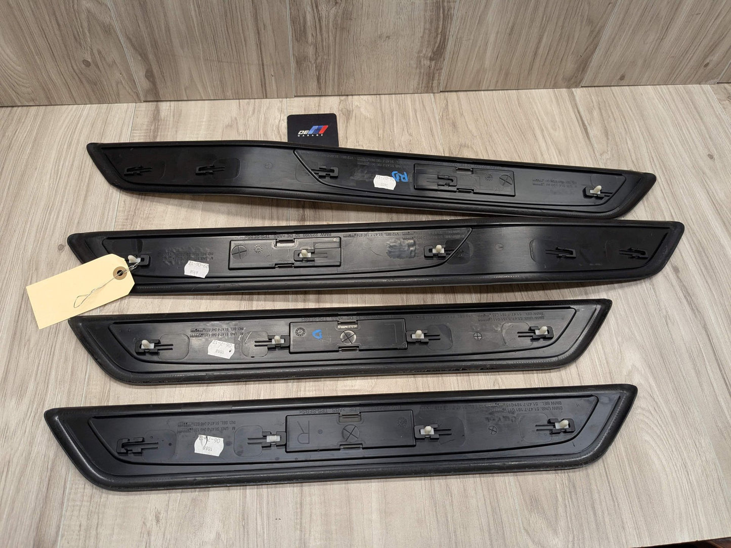 2013 BMW 750Li F02 Front Rear Left Right Scuff Plate Door Sill SET 8046291