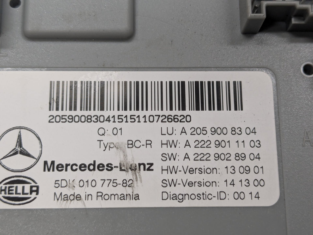 OEM Mercedes W205 Rear Trunk SAM Control Module Unit