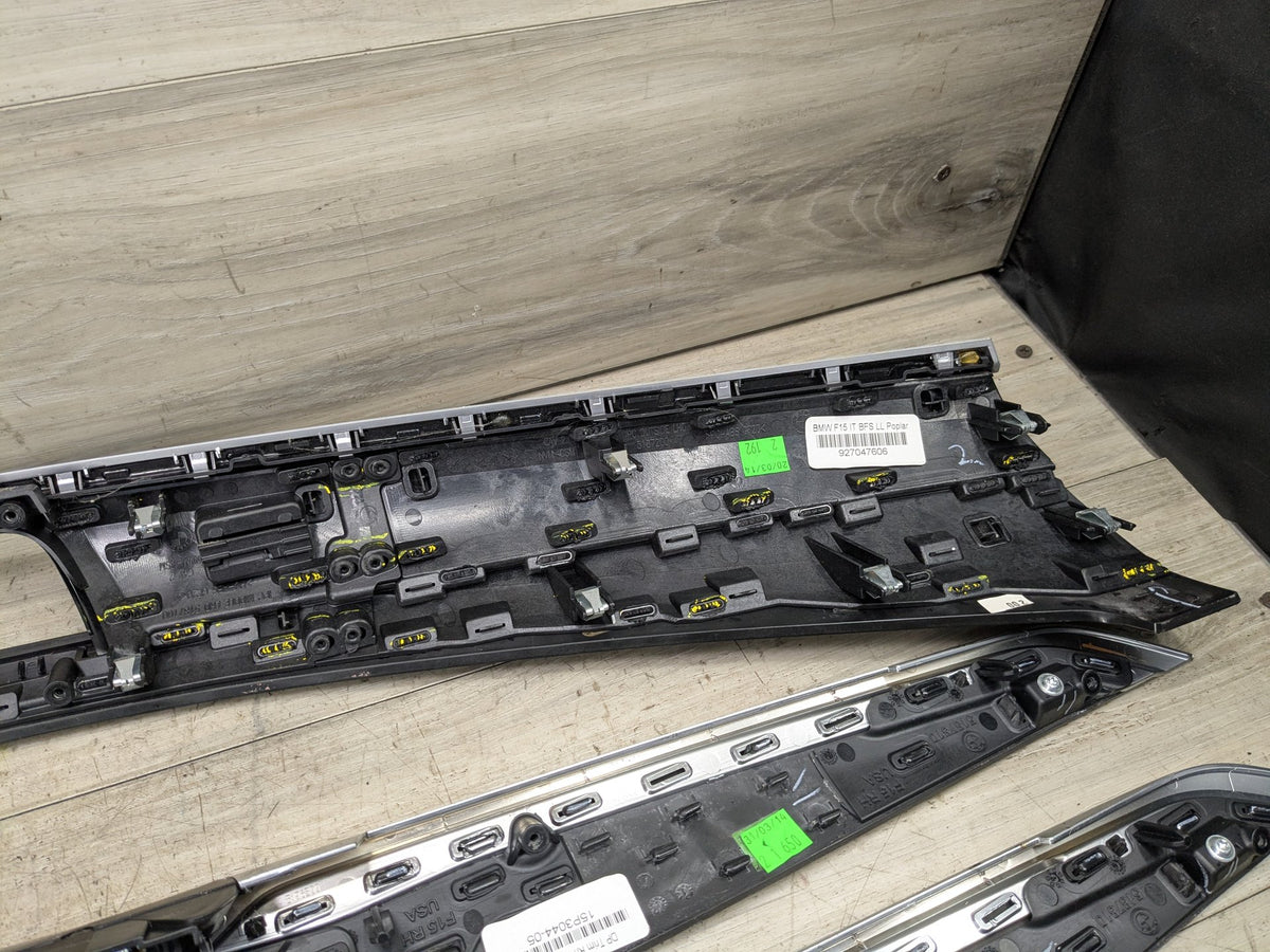 2014 BMW X5 F15 - Front Rear Left Right Interior Trim SET PN: 7292182