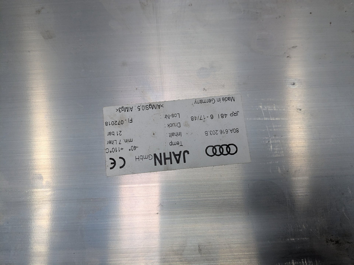 18-24 OEM AUDI Q5 SQ5 Air Ride Active Suspension Fluid Reservoir Tank