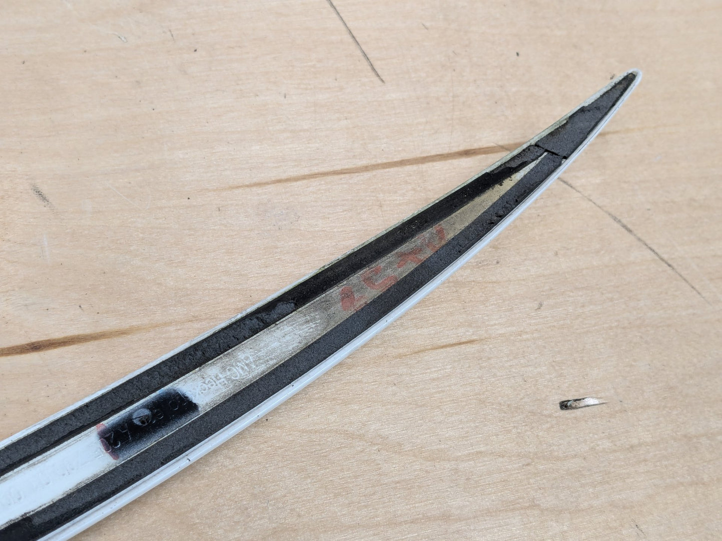 Mercedes W205 Rear Spoiler AMG Boot Trunk Trim Panel Obsidian 149 Polar white