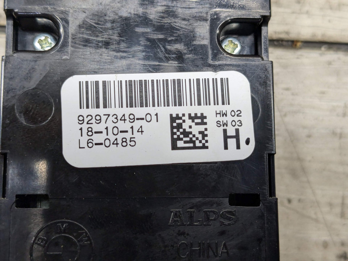14-19 OEM BMW F15 F16 F85 X5 X6 Front Left Driver Master Window Glass Switch