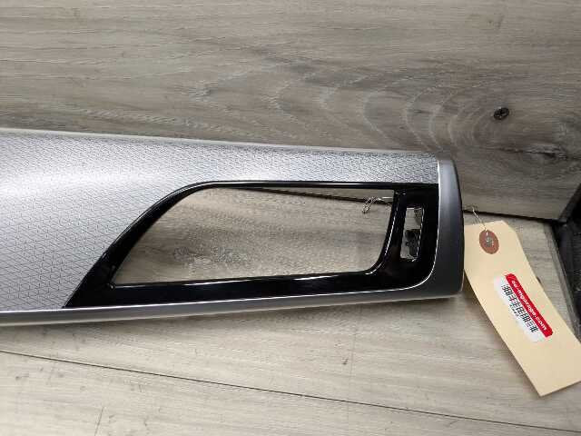 17-20 OEM BMW G30 Central Console Dash Panel Chrome Aluminum Interior Trim SET 4