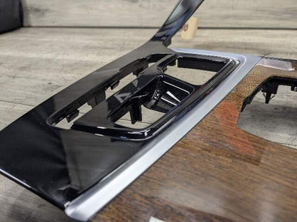 18-21 OEM BMW G01 G02 X3 X4 Center Console Interior Trim Oak Dark High Gloss
