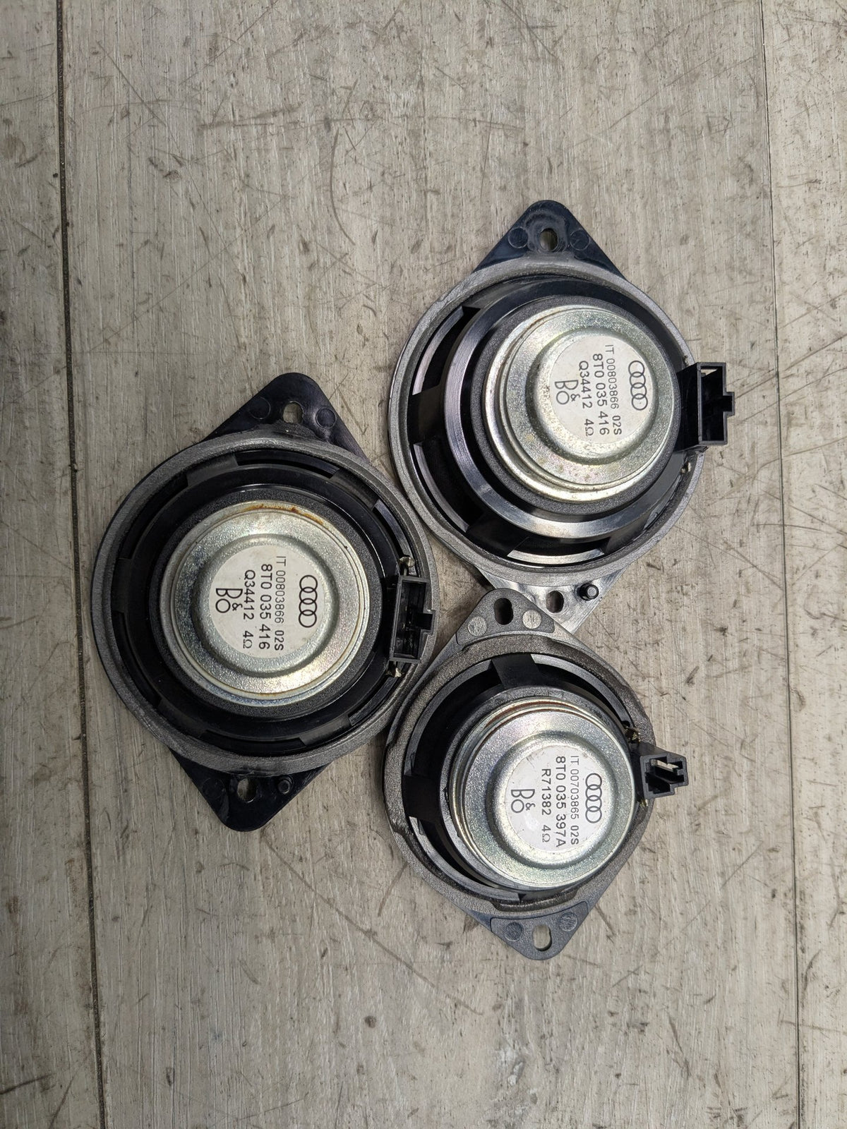 09-17 OEM AUDI A5 S5 Bang & Olufsen Front Rear Door Tweeter Speakers SET
