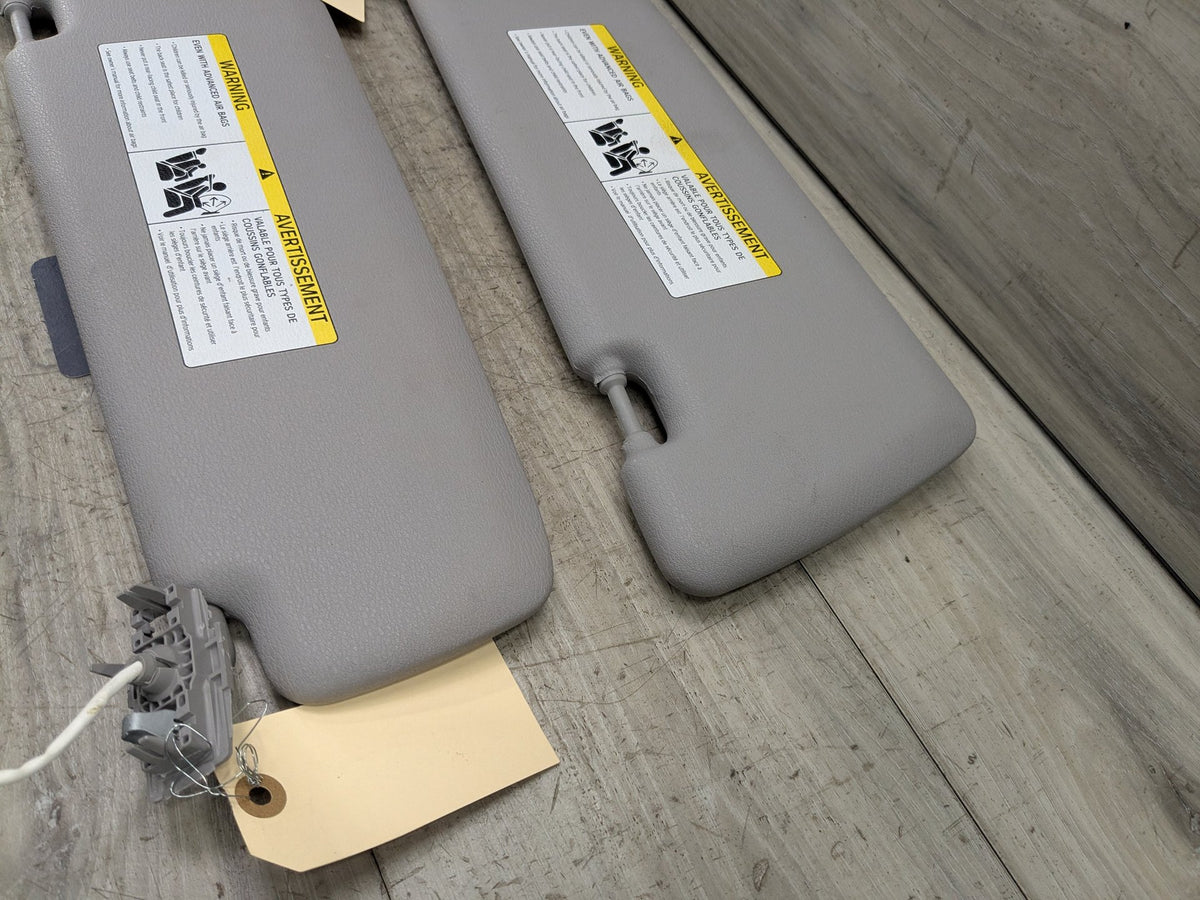 14-18 OEM BMW F15 F85 X5 X5M Left Right Interior Sun Visor Leather PAIR