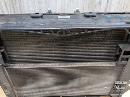 09-15 OEM BMW F01 F02 750 Radiator Condenser Cooling Fan Shroud Assembly N63