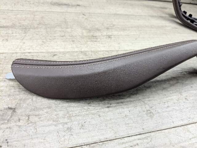 17-20 OEM BMW G30  Interior Front Rear Left Right Door Pull Trim Armrests Brown Leather SET