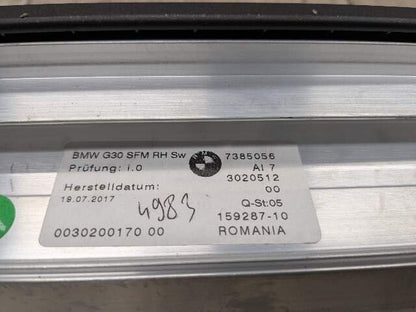 OEM BMW F90 G30 530 540 M550 Rear Right Passenger Window Roller Sun Shade Blind