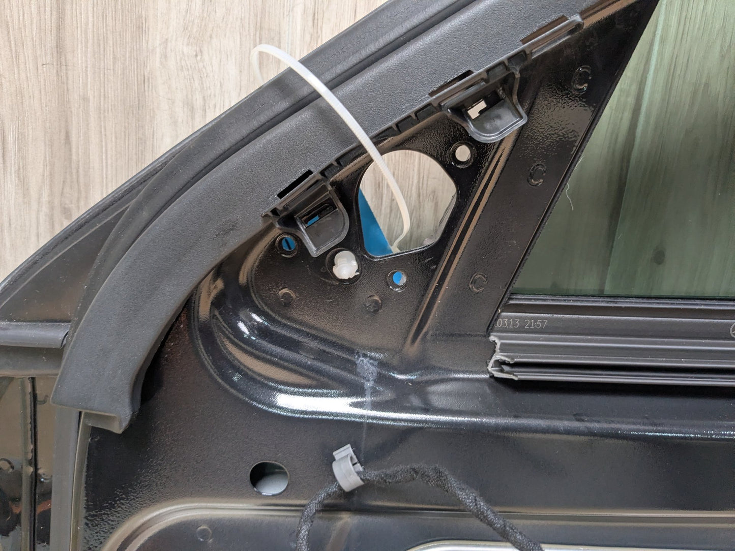 OEM Mercedes W212 E350 E400 E550 Front Right Passenger Door Shell Panel Black 197 (Obsidian black- Metallic finish)
