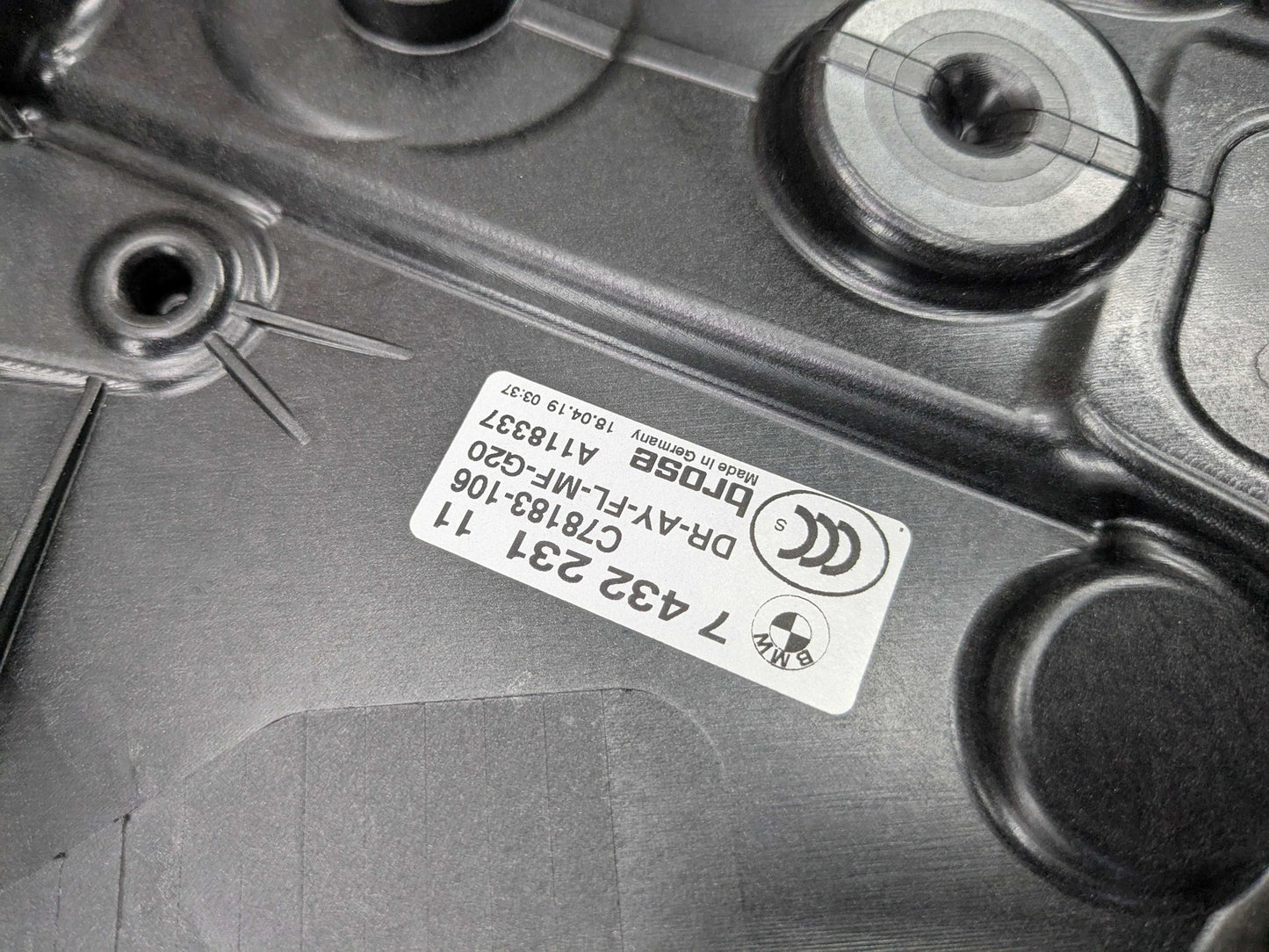 2019 BMW 330i G20 Front Left Driver Door Window Glass Regulator Motor 7432231 OEM BMW G20 G80 330 M340 M3 FRONT Left Driver Door Window Regulator Motor