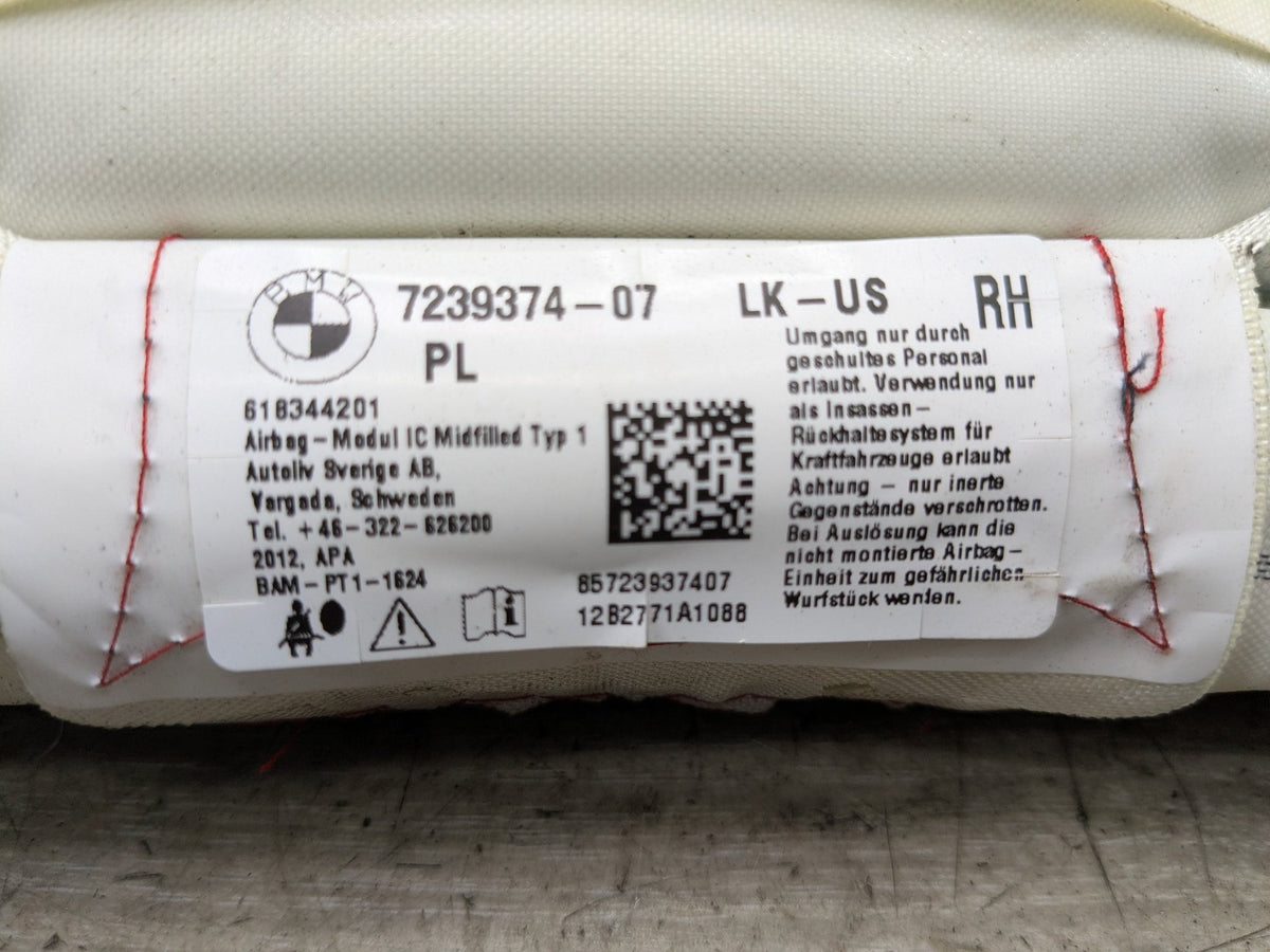 OEM BMW F30 F36 F80 M3 335 435 Right Passenger Roof Head Curtain Air Bag Airbag