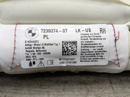 OEM BMW F30 F36 F80 M3 335 435 Right Passenger Roof Head Curtain Air Bag Airbag