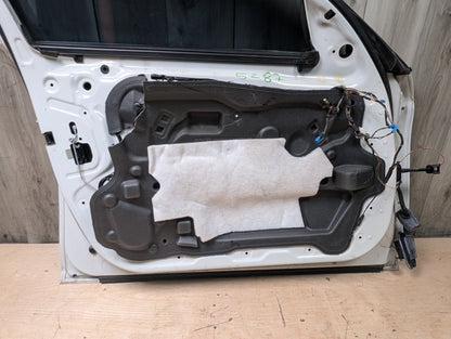 *11-16 OEM BMW F10 528 535 Sedan Front Left Driver Door Shell Panel White White 300