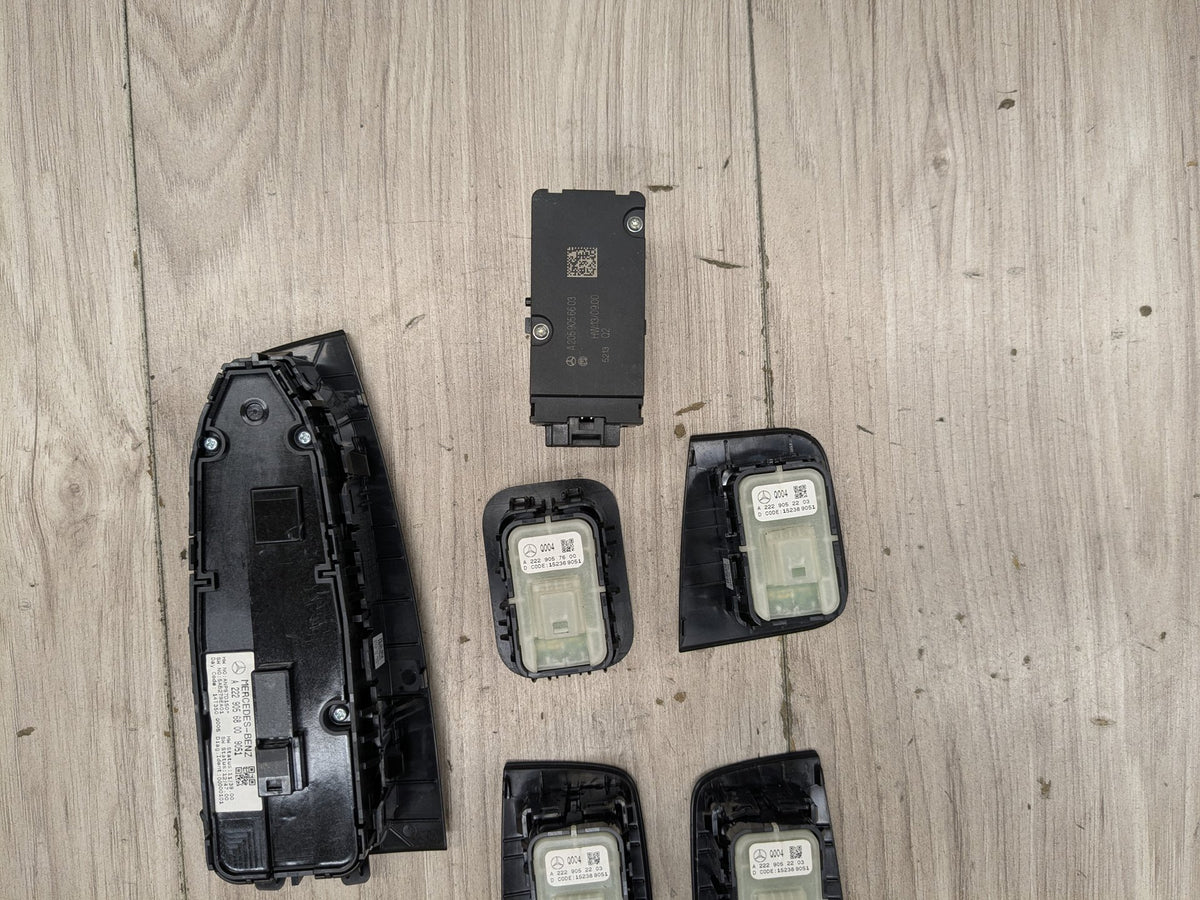 2015-2021 Mercedes-Benz C43 W205 Front Left Driver Door Master Window Switch A2229056800 OEM Mercedes W205 Front Rear Left Right Window Parking Opener Control Switch OEM
