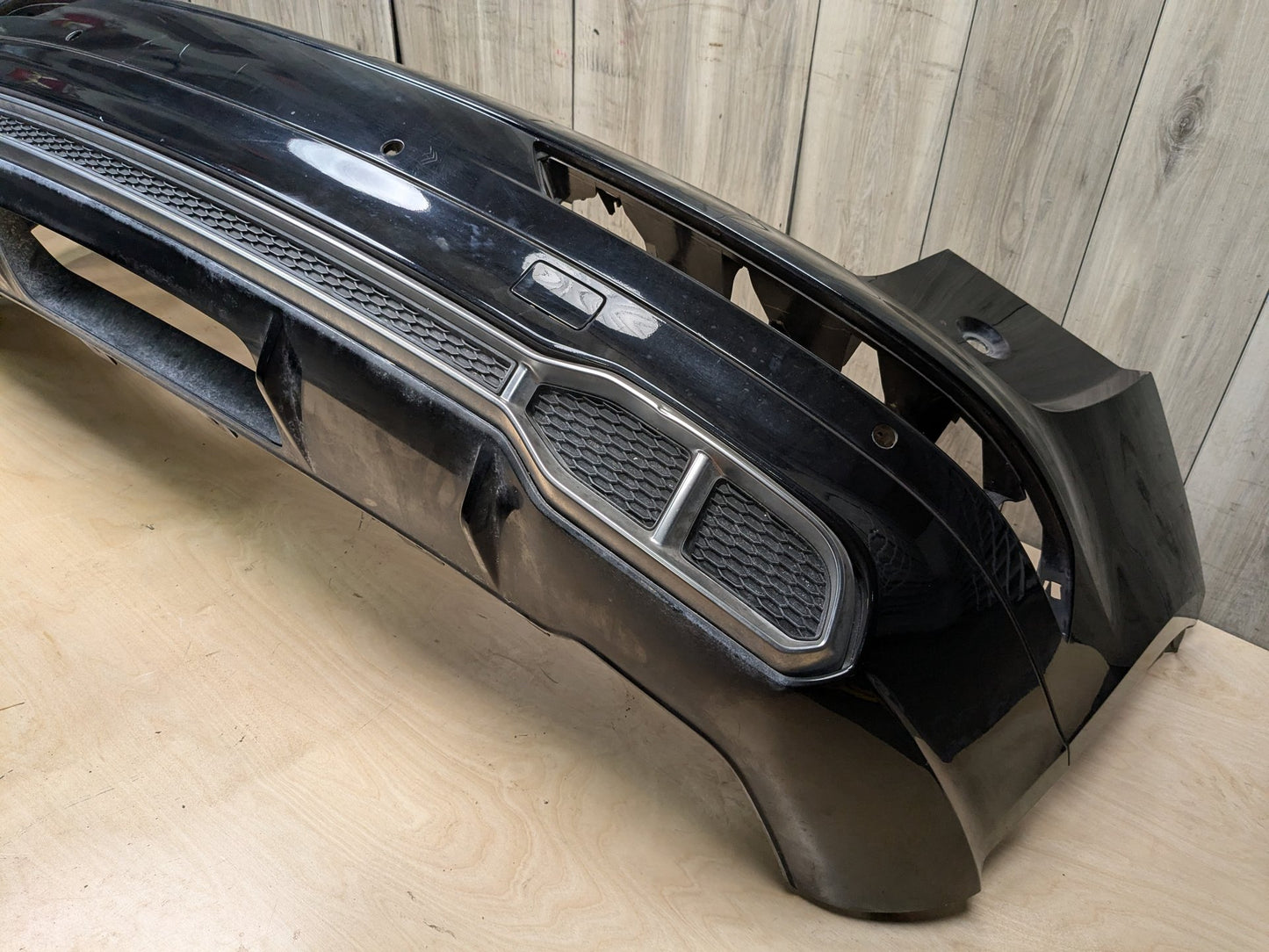 18-20 OEM AUDI Q5 SQ5 Rear Upper Lower Bumper Cover w/ Diffuser Black Black 0E/ Y9T