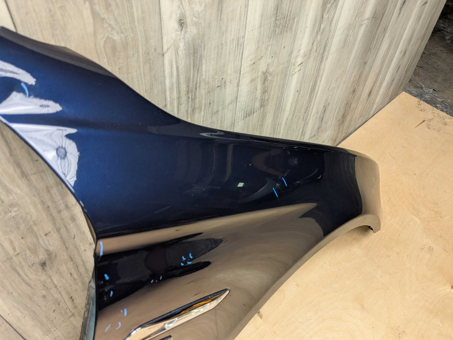 *11-16 OEM BMW F10 528 535 550 Right Passenger Side Fender Panel Blue A89 IMPERIALBLAU BRILLANTEFFEKT METALLI (A89)