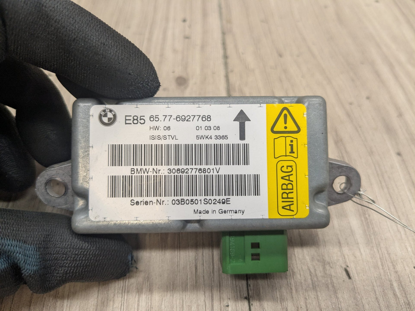 03-05 OEM BMW E85 Z4 Front Left Driver Door Airbag Impact Sensor Control Module
