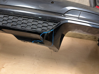 *18-21 OEM BMW F97 G01 X3 X3M M SPORT Rear Bumper Cover w/ Diffuser Gray A90 SOPHISTOGRAU BRILLANTEFFEKT METALLI (A90)