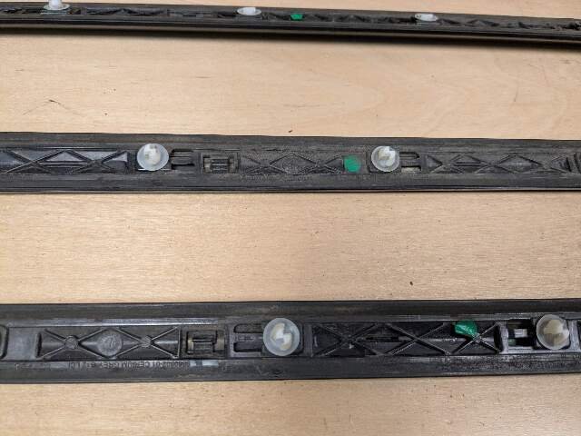 OEM BMW G12 740 750 M760 Lower Left Right Side Door Molding Strip Trim SET Black