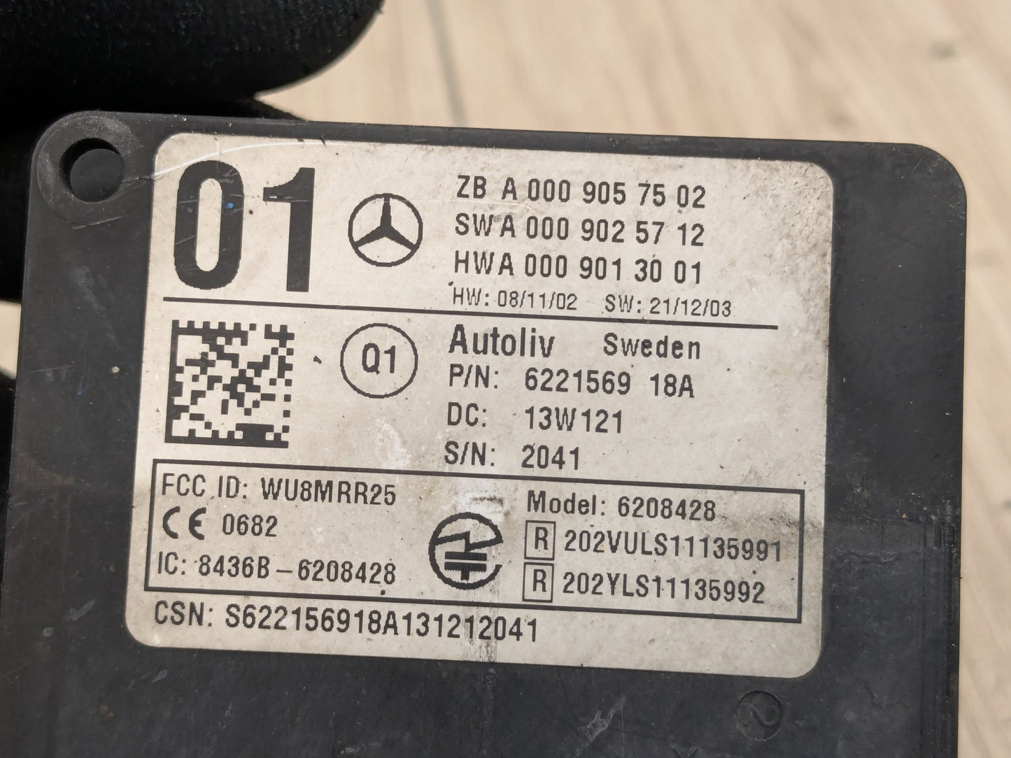 10-16 OEM Mercedes W212 E350 E550 Rear Bumper Blind Spot Radar Distance Sensor