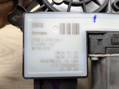 2021 BMW M340i G20 Rear Left Driver Door Window Glass Regulator Motor 8498863 OEM BMW G20 G80 M3 330 M340 REAR Left Driver Side Door Window Regulator Motor