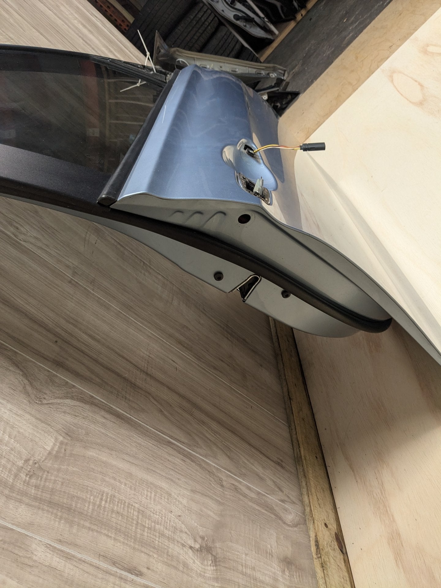 OEM BMW F30 F80 328 330 335 340 M3 Front Right Passenger Door Shell Panel Blue LIQUID BLUE METALLIC (B40)