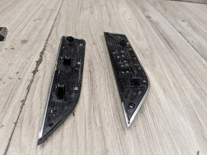 18-24 OEM Audi S5 Sportback Front Left Right Fender Emblem Black/Silver SET