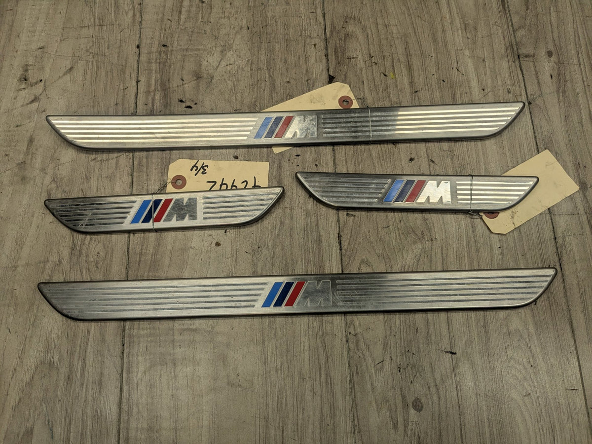 06-14 OEM BMW E70 E71 X5 X6 X5M M Front Rear Door Sill Cover Trim Entrance SET