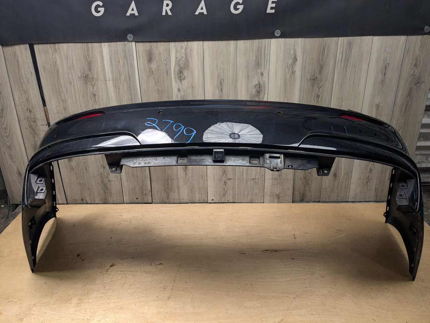*09-15 OEM BMW F01 F02 740 750 Rear Bumper M SPORT Cover w/ PDC Holes Black 475 Black BLACK SAPPHIRE METALLIC (475)