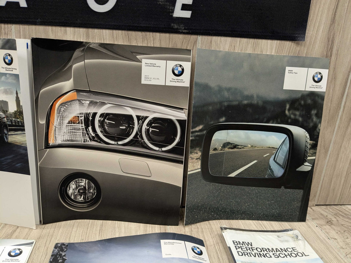 15-19 OEM BMW F16 X6 Owners Manual Operator Hand Book w/ Wallet SET
