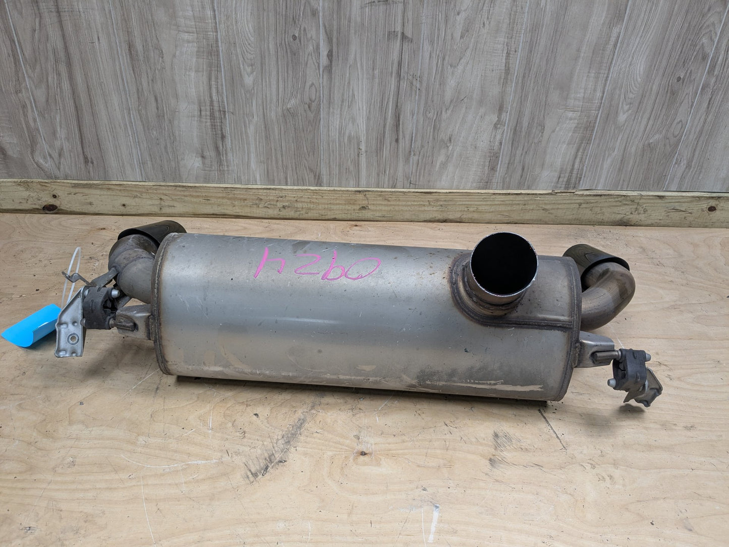 14-17 OEM BMW F22 F23 M235 Engine N55 Dual Exhaust Pipe Muffler w Black Tips