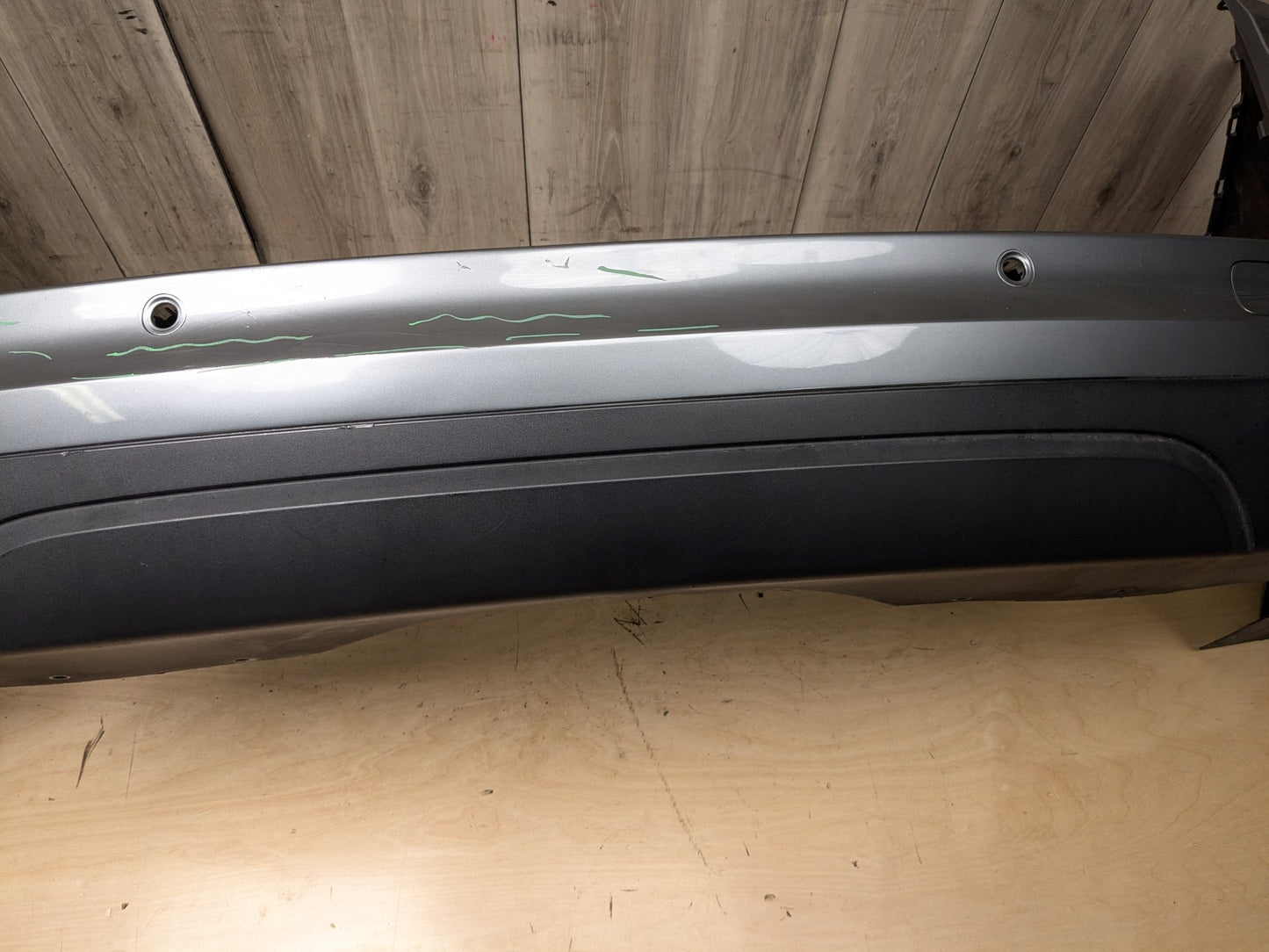 *14-18 OEM BMW F15 X5 Rear Bumper Cover PDC Holes w/ Diffuser N55 N57 Gray A52 SPACEGRAU METALLIC (A52)