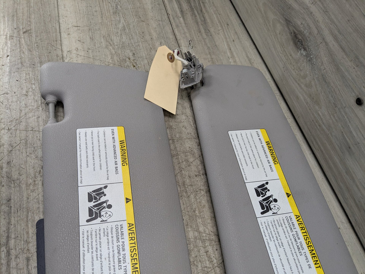 14-18 OEM BMW F15 F85 X5 X5M Left Right Interior Sun Visor Leather PAIR