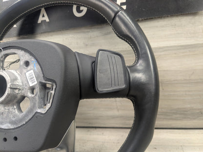 18-20 OEM AUDI Q5 SQ5 SPORT Leather Steering Wheel w/ Switches & Shifters
