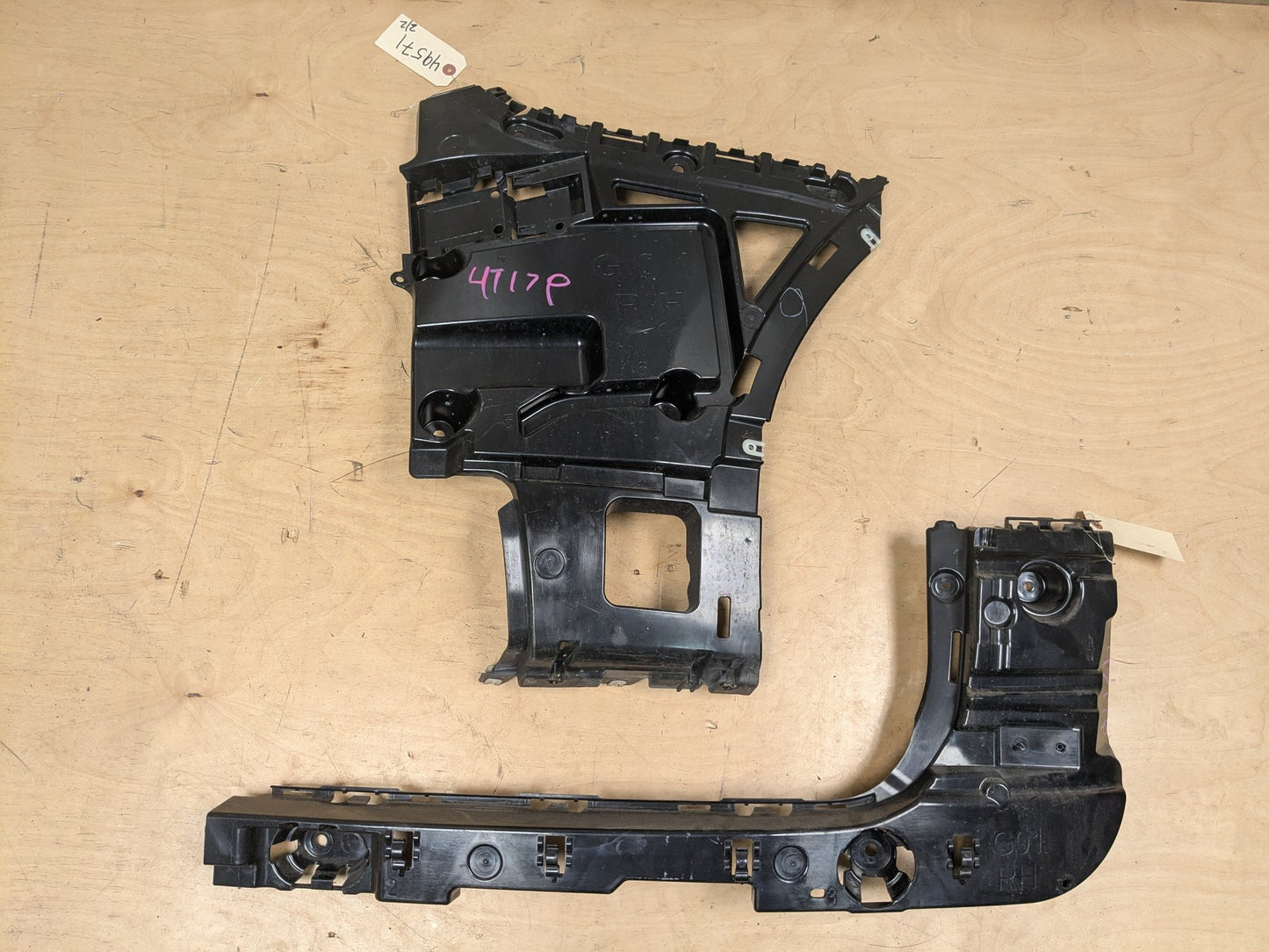 18-21 BMW G01 F97 X3 Rear Bumper Right Passenger Side Brackets Mounts Supports