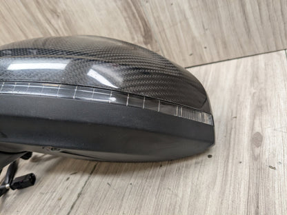 2018 Audi S5 B9 Front Left Driver Side Mirror Assembly 8W6857409BH 2018-2024 AUDI A5 S5 RS5 Left Driver Door Rearview Mirror W/ BLIND SPOT & CAMERA