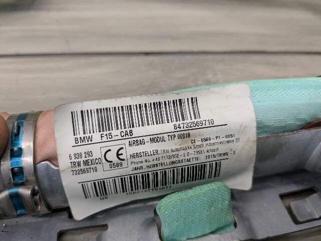 OEM BMW F15 X5 F85 X5M Left Driver Side Top Roof Head Air Bag Airbag Curtain