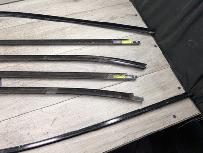 *11-17 OEM BMW F25 X3 SHADOW GLOSS Front Rear Left Right Door Trim SET (6)