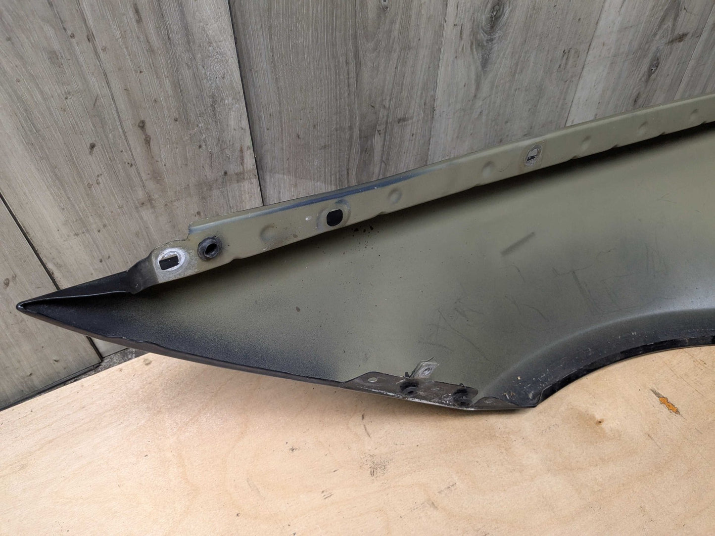 06-11 OEM BMW E90 328 335 Sedan Right Passenger Side Fender Panel Black 668 Black SCHWARZ II (668)